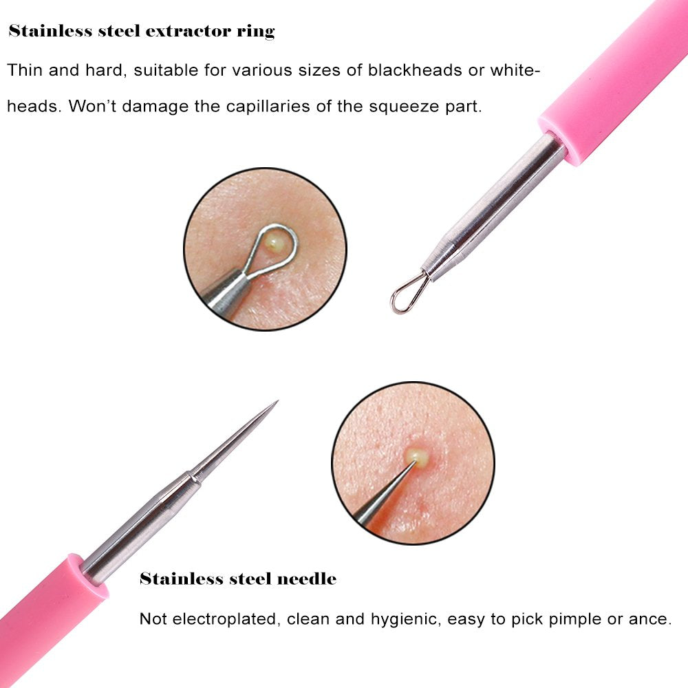 BEZOX Professional Acne Removal Needle Whitehead & Blackhead Removal Extractor Tool